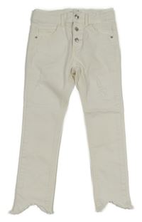 Bílé skinny rifle Zara