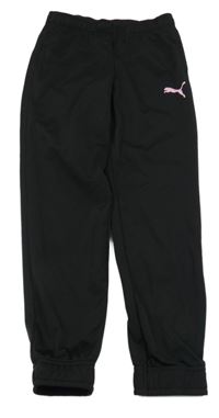 Černé sportovní tepláky s logem PUMA