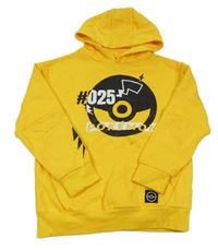 Žlutá mikina s Pokémony a kapucí Primark