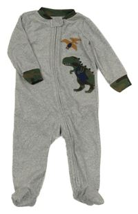 Šedý fleecový overal s dinem Carter's
