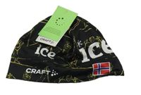 Nové - Černá sportovní čepice s nápisy Craft