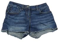 Tmavomodré riflové kraťasy Next