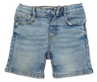 Světlemodré melírované riflové kraťasy Zara