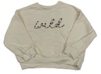 Smetanová mikina s nápisem F&F