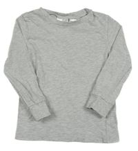 Šedé melírované pyžamové triko H&M