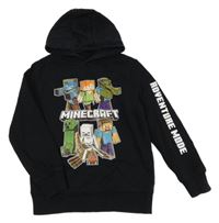 Černá mikina s Minecraft a kapucí C&A