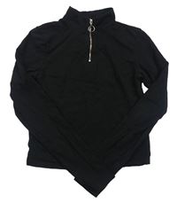 Černé crop triko New Look