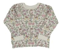 Bílá květovaná mikina Primark