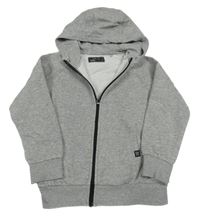 Šedá propínací mikina s kapucí Next