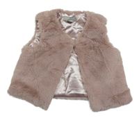 Starorůžová kožešinová podšitá vesta Primark