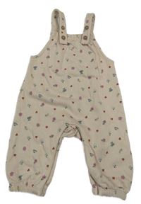 Světlerůžové laclové květované tepláky M&S