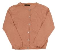 Růžový propínací svetr George