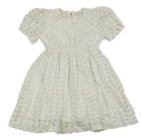 Bílé třpytivé šaty se srdíčky