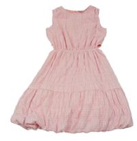 Růžovo-bílé kostkované šaty Matalan