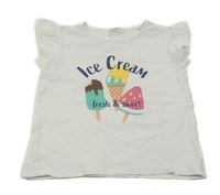 Bílé tričko s nanuky