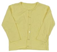 Žlutý propínací svetr s 3D puntíky Matalan