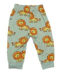 Světlezelené pyžamové kalhoty s lvíčky LC Waikiki