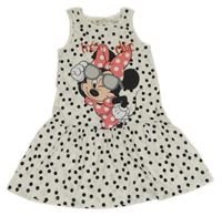 Bílo-černé puntíkaté šaty s Minnie H&M