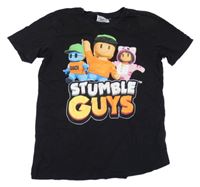 Černé tričko s postavičkami - Stumble Guys
