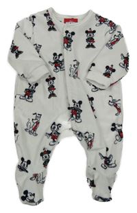 Bílý plyšový overal s Mickeym a kamarády Disney