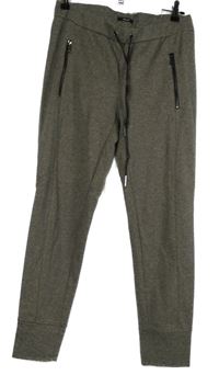 Dámské hnědo-béžové vzorované teplákové kalhoty Opus 