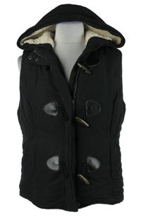 Dámská černá šusťáková zateplená vesta s kapucí Tally Weijl 