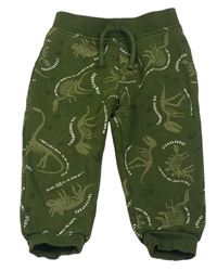 Khaki tepláky s dinosaury PRIMARK