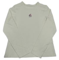 Bílé triko s kytičkami George