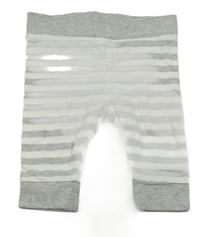 Šedo-bílé pruhované lehké tepláky Dopodopo