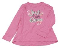 Růžová tunika s nápisem 