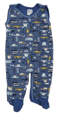 Modré dupačky s auty 