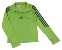 Světlezeleno-modrá funkční mikina Adidas