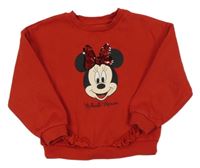 Červená mikina s Minnie C&A