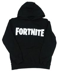 Černá mikina s kapucí - Fortnite