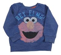 Tmavomodrá melírovaná mikina - Sesame street