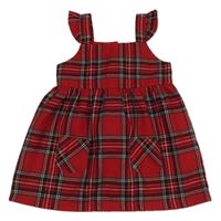 Červeno-barevné kostkované šaty Primark