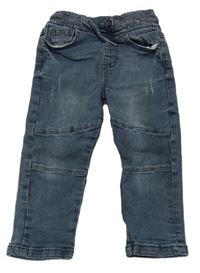 Tmavomodré rifle s úpletový pasem Urban