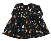 Černé teplákové šaty s duchy a dýněmi F&F
