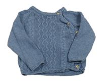 Modrý propínací svetr H&M