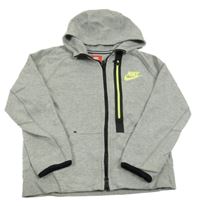 Šedá propínací mikina s kapucí Nike