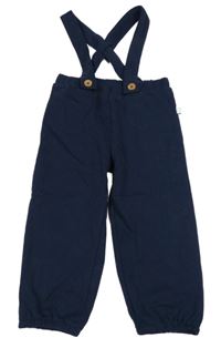 Tmavomodré tepláky s kšandami Liegelind