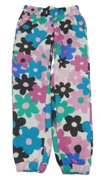 Bílo-barevné květované tepláky Dunnes