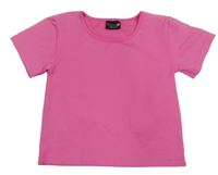 Neovově růžové žebrované sportovní crop tričko Ergeenomixx