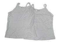 2x bílá košilka George