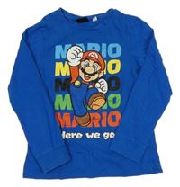 Modré triko s Mariem