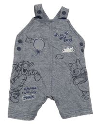 Tmavomodré melírované teplákové laclové kraťasy s Púem George