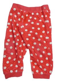 Růžové sametové kalhoty s puntníky Disney