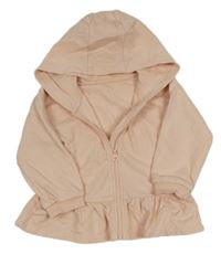 Světlerůžová propínací mikina s kapucí Matalan