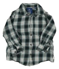 Zeleno-bílá kostkovaná košile Tom Tailor 