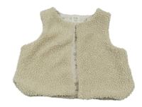 Béžová huňatá podšitá vesta C&A